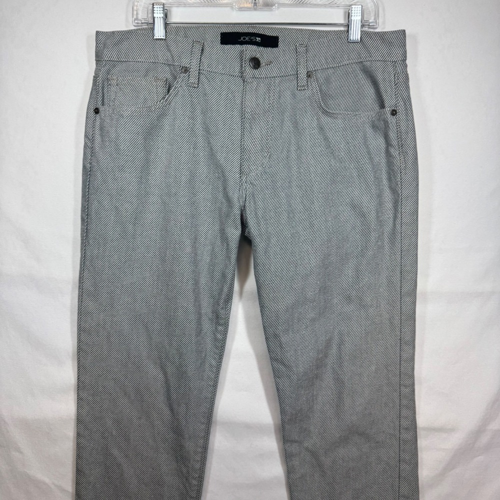 JOE'S Jeans Brixton Fit Striped Gray Men's‎ Pants Slim Straight Size 33